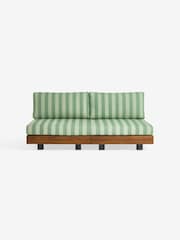 MADE.COM Green Stripe Avarna Garden 2 Seater Sofa - Image 5 of 5