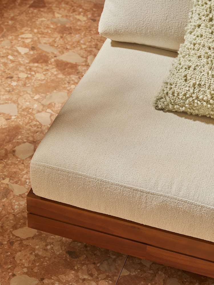 MADE.COM Off White Boucle Avarna Garden 2 Seater Sofa - Image 2 of 5