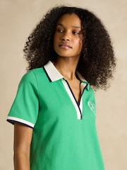 Joules Evie Green Jersey Dress - Image 3 of 7
