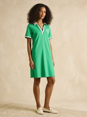 Joules Evie Green Jersey Dress - Image 5 of 7