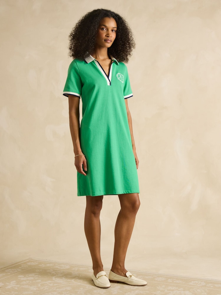 Buy Joules Evie Green Jersey Dress from the Next UK online shop