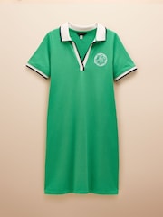 Joules Evie Green Jersey Dress - Image 7 of 7