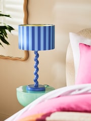 Blue Twist Table Lamp - Image 1 of 5