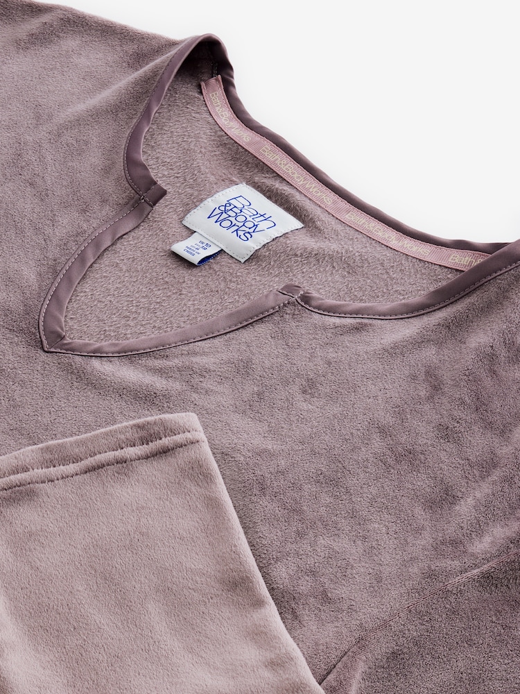 Bath & Body Works Mink Brown Fleece Top - Image 8 of 8