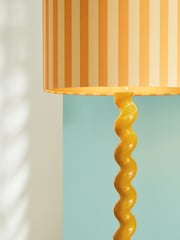 Yellow Twist Floor Lamp - Image 3 of 6