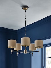 Black Hudson 5 Light Chandelier Ceiling Light - Image 2 of 5