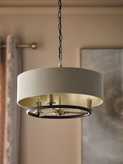 Black Hudson 3 Light Chandelier Ceiling Light - Image 2 of 5