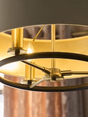 Black Hudson 3 Light Chandelier Ceiling Light - Image 3 of 5