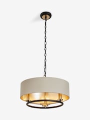Black Hudson 3 Light Chandelier Ceiling Light - Image 4 of 5