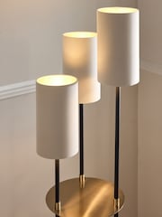 Black Hudson Shelved Floor Lamp - Image 3 of 6