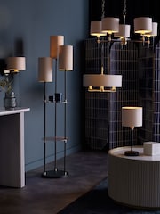 Black Hudson Shelved Floor Lamp - Image 4 of 6