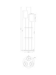 Black Hudson Shelved Floor Lamp - Image 6 of 6