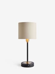 Black Hudson Rechargeable Wireless Table Lamp - Image 4 of 7