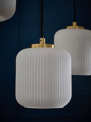 Black Ryker 6 Light Fitting Linear Pendant Ceiling Light - Image 5 of 6