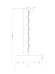 Brass Hudson Chandelier Light - Image 4 of 5