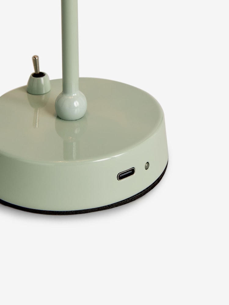 Sage Green Hector Rechargeable Small Wireless Table Lamp - Image 7 of 7