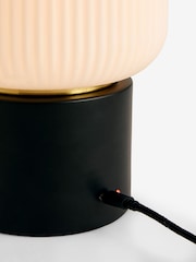 Black Ryker Rechargeable Wireless Table Lamp - Image 8 of 9