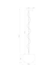 Brass Chester Pendant Ceiling Light - Image 4 of 5