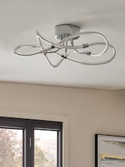 Chrome Mika Flush Ceiling Light - Image 2 of 6