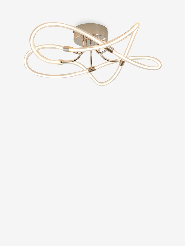 Chrome Mika Flush Ceiling Light - Image 6 of 6