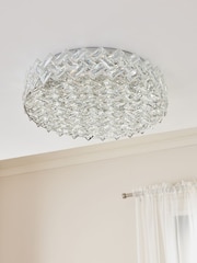 Chrome Wentworth Flush Ceiling Light - Image 2 of 5
