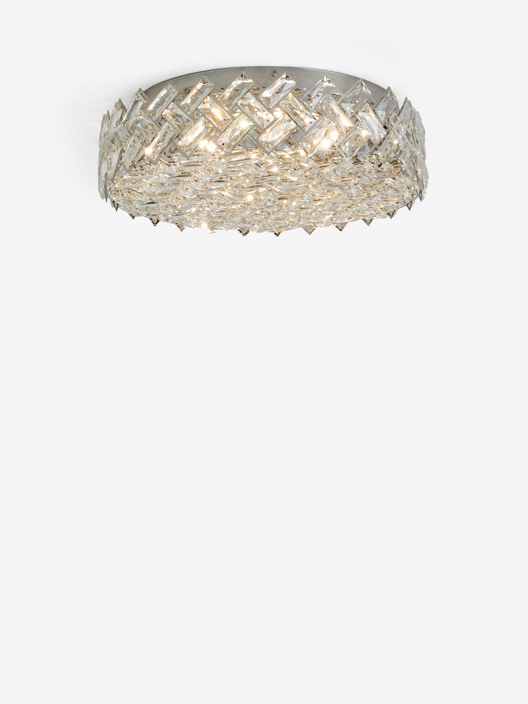 Chrome Wentworth Flush Ceiling Light - Image 5 of 5