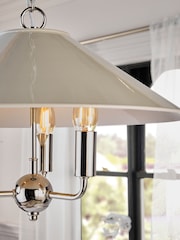White Sherbourne 3 Light Chandelier Ceiling Light - Image 3 of 5