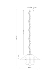 White Sherbourne 3 Light Chandelier Ceiling Light - Image 4 of 5