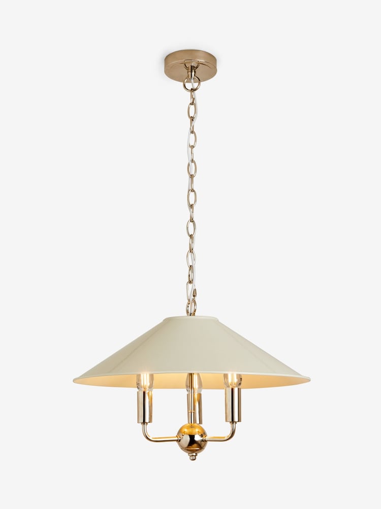 White Sherbourne 3 Light Chandelier Ceiling Light - Image 5 of 5