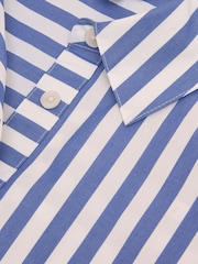 Azul y blanco a rayas - Camisa larga y holgada Amilla de Joules - Imagen 10 de 13