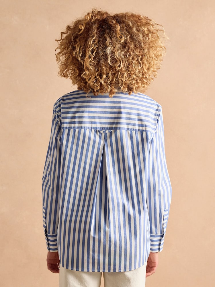Azul y blanco a rayas - Camisa larga y holgada Amilla de Joules - Imagen 2 de 13