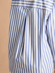 Azul y blanco a rayas - Camisa larga y holgada Amilla de Joules - Imagen 6 de 13