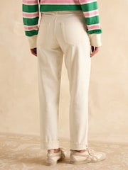 Joules Cream Straight Fit Mid Rise Jeans - Image 2 of 6