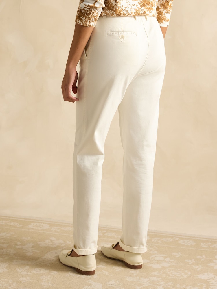 Joules Slim Fit Cream Chino Trousers - Image 2 of 6