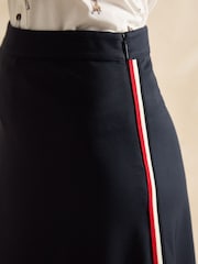 Joules Pia Navy Blue Ponte Jersey Skirt - Image 3 of 7