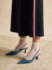 Joules Pia Navy Blue Ponte Jersey Skirt - Image 5 of 7