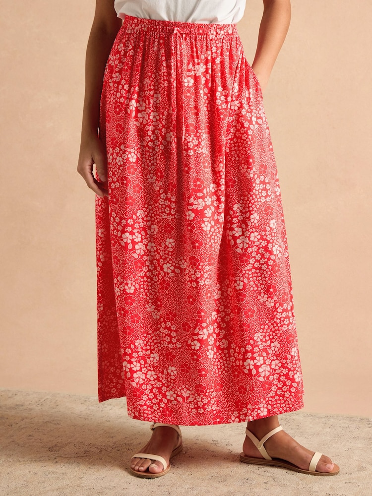 Rot - Joules Adele Midi Skirt - Bild 1 von 6 Rot - Joules Adele Midi Skirt - Bild 1 von 6