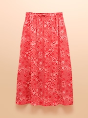 Joules Adele Red Midi Skirt - Image 6 of 6