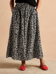 Joules Adele Black Midi Skirt - Image 1 of 7