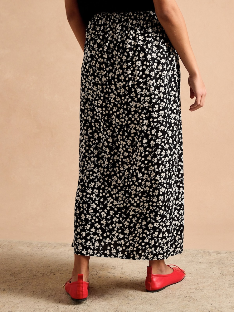 Joules Adele Black Midi Skirt - Image 2 of 7