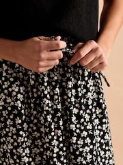 Joules Adele Black Midi Skirt - Image 4 of 7