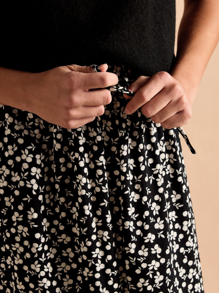 Czarny - Joules Adele Midi Skirt - Image 4 of 7