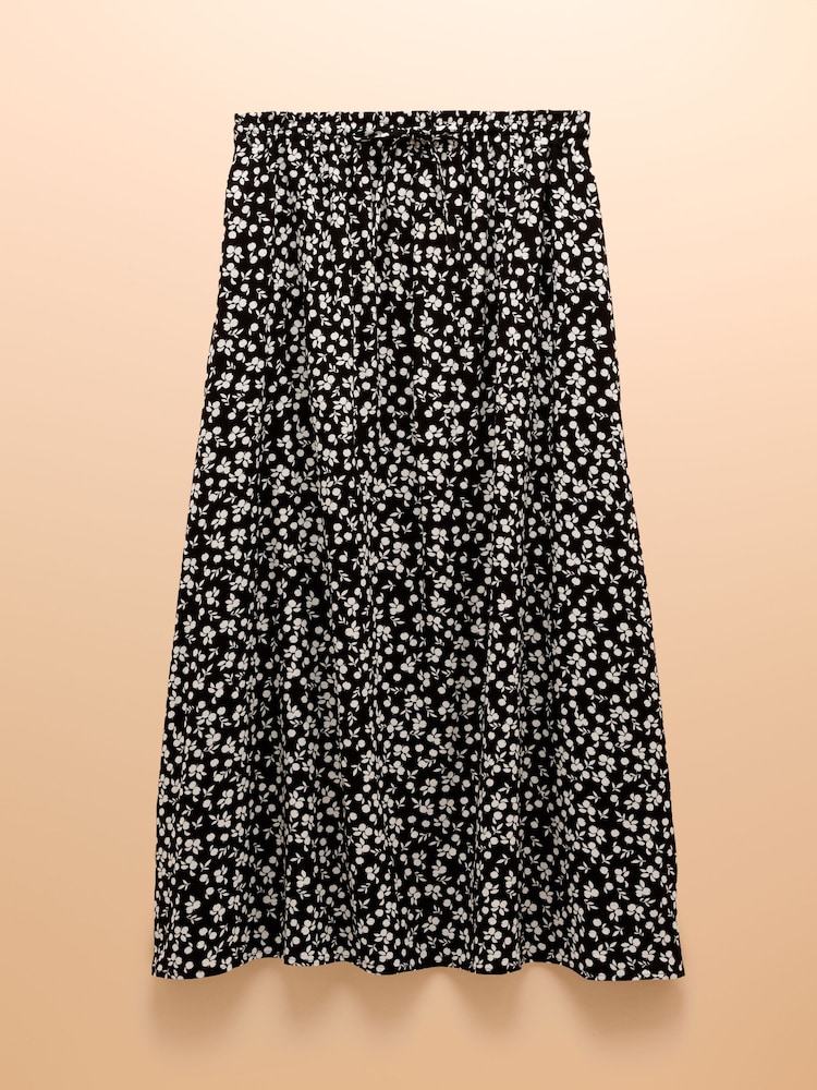Joules Adele Black Midi Skirt - Image 7 of 7