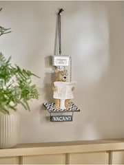 Multi Bertie The Bear On The Toilet Hanging Decoration - Image 2 of 6