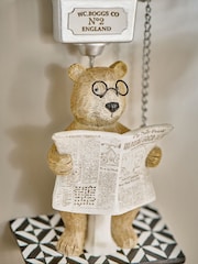 Multi Bertie The Bear On The Toilet Hanging Decoration - Image 4 of 6