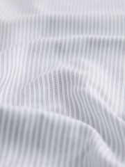 Grey Stripe Slim Fit Shirt And Tie Set - Image 8 of 8