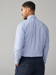 Blue Stripe Slim Fit Shirt And Tie Set - Image 2 of 8