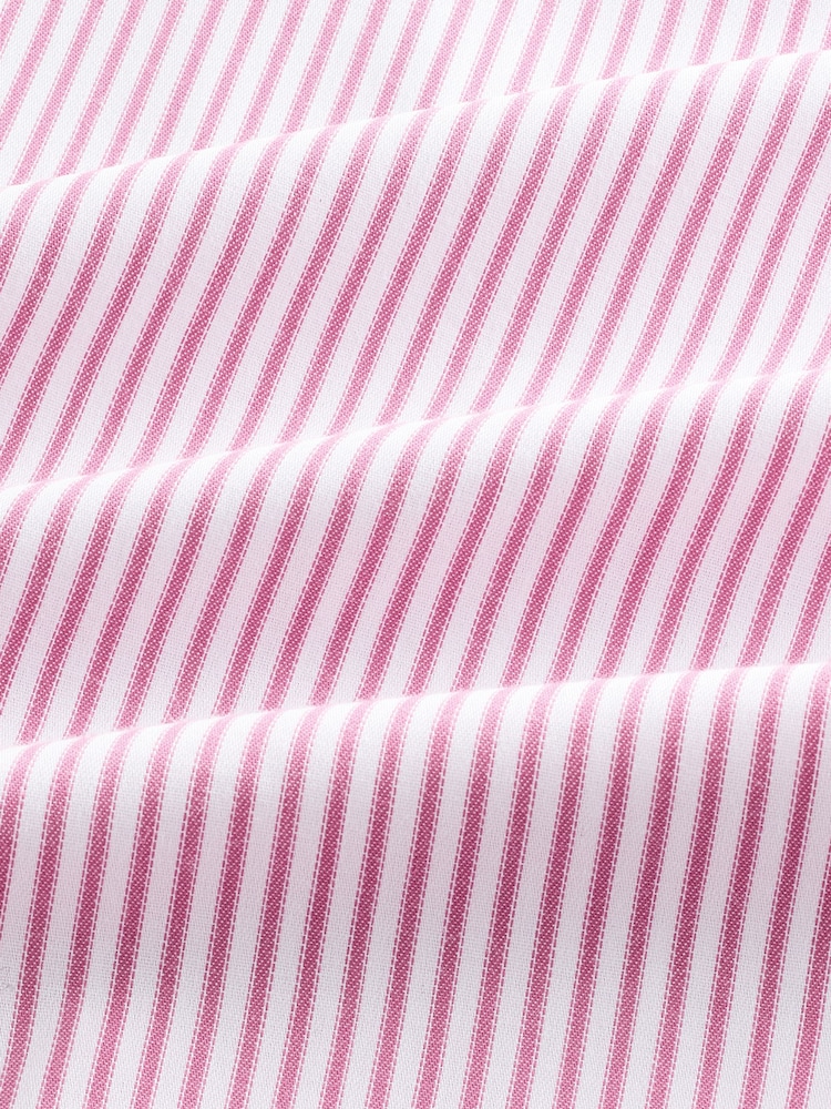 Red Stripe Slim Fit 100% Cotton Long Sleeve Shirt - Image 10 of 10