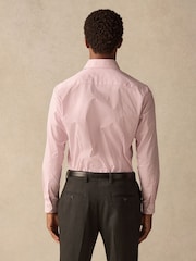 Red Stripe Slim Fit 100% Cotton Long Sleeve Shirt - Image 2 of 10