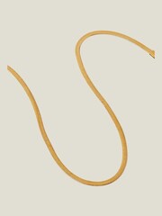 Accessorize Gold Tone Stainless Steel Omega Chain Necklace - Image 2 of 3